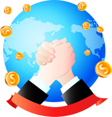 國際貿易金融彩色卡通公眾號首圖