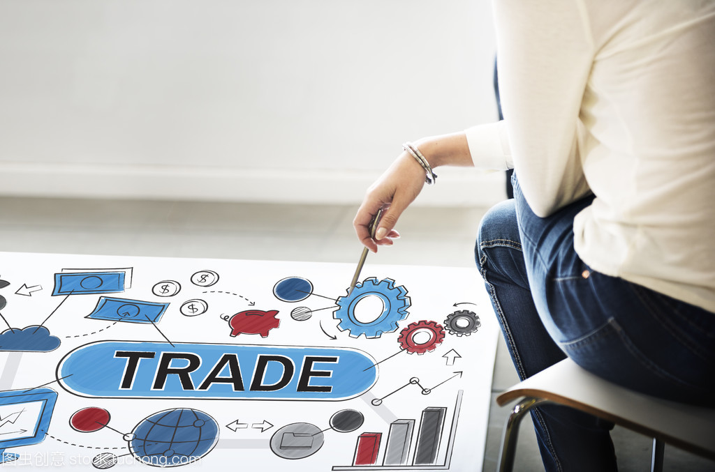 與貿易概念海報
